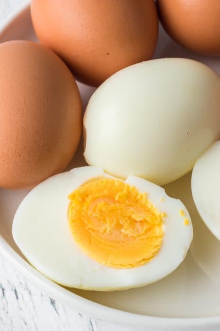 Easily make hard boiled eggs in an air fryer.