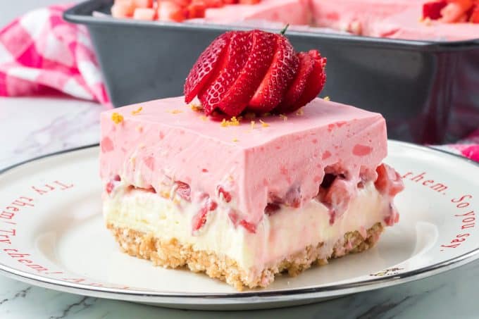 No Bake Strawberry Lemonade Dream Bars