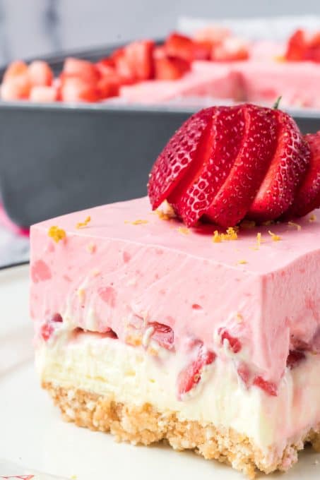 No Bake Strawberry Lemonade Dream Bars