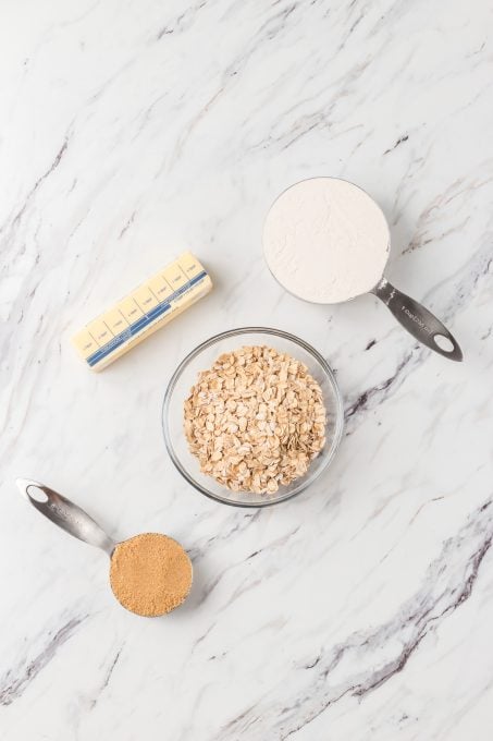 Ingredients for Oatmeal Bar crust.
