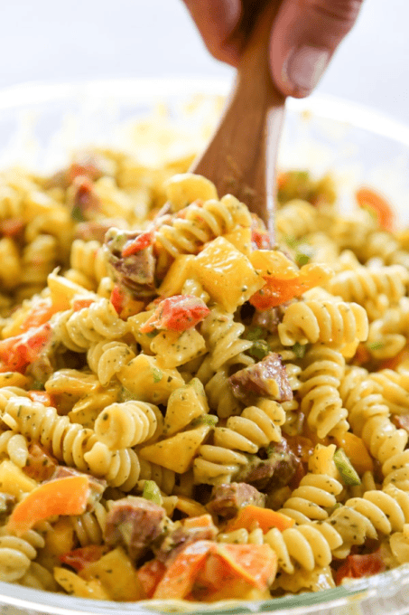 Mango Pasta Salad - A Dash of Sanity | Easy Meal Plan Sunday {Week 58}