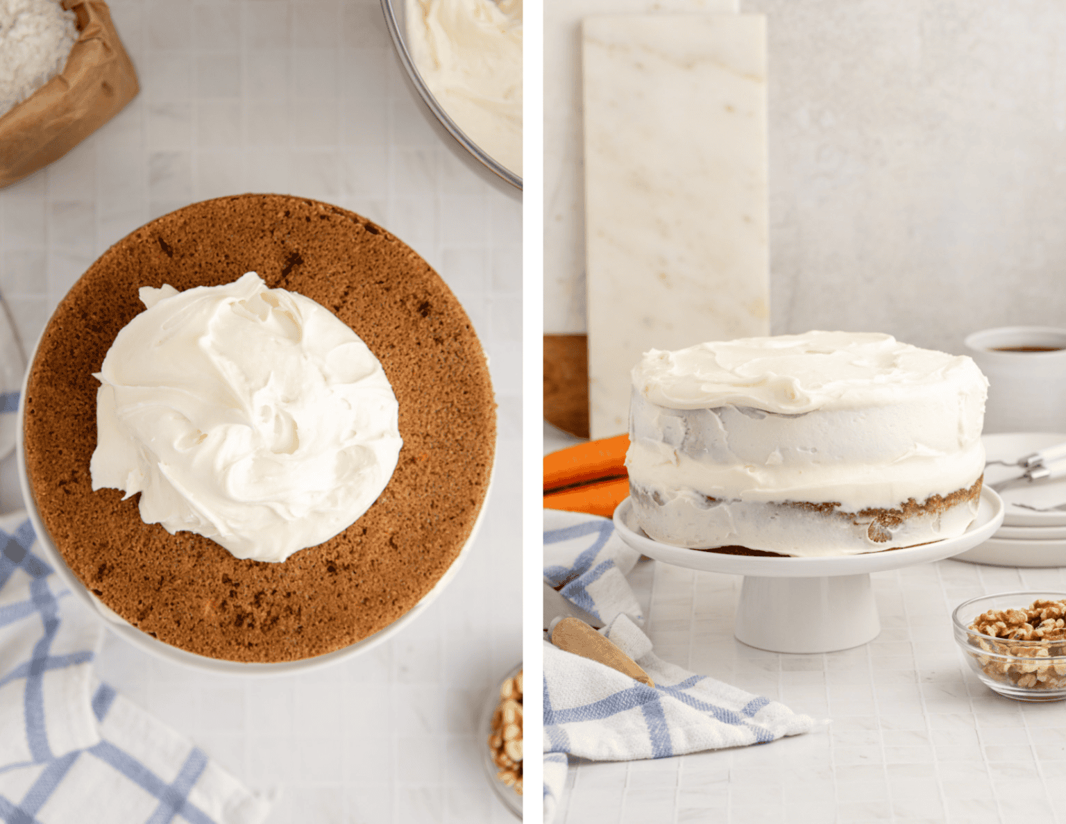 Fourth set of process photos for Pineapple Carrot Cake.