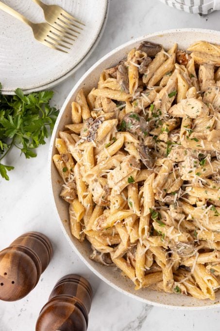 Mushroom Chicken Pasta
