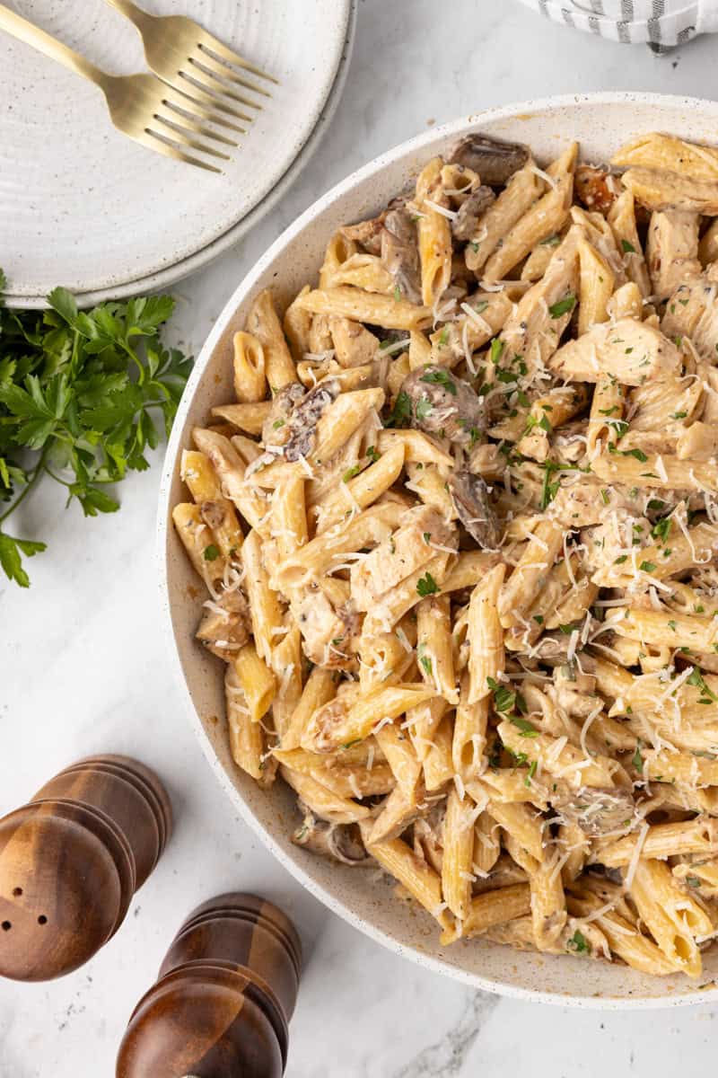 Mushroom Chicken Pasta