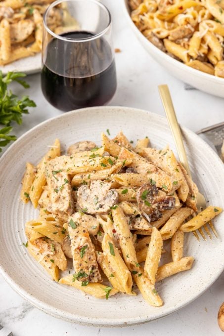 Mushroom Chicken Pasta