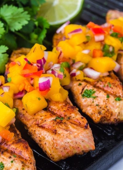 Grilled Salmon with Mango Salsa