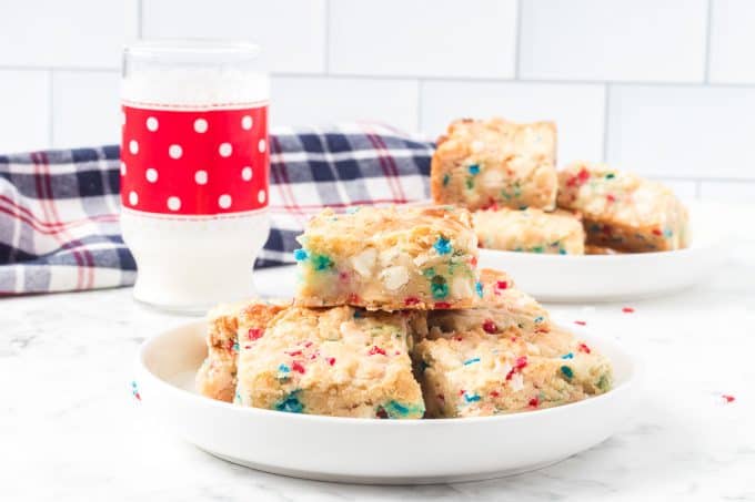 4th of July Gooey Butter Bars