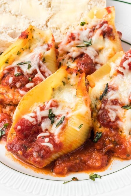Cheesy Chicken Stuffed Shells.