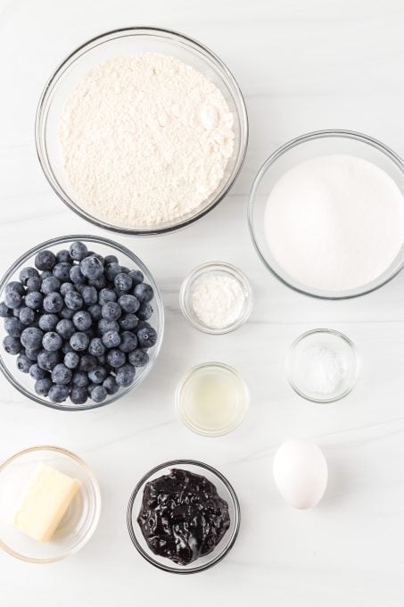 Ingredients for Blueberry Bars