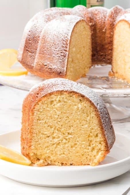 Lemon Cake made with olive oil.