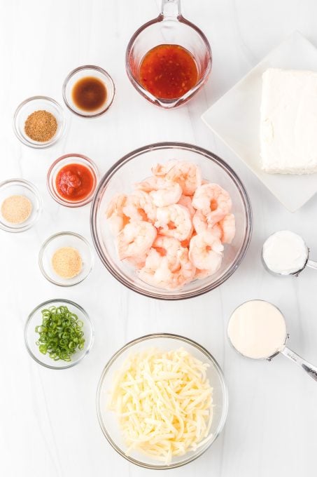 Ingredients for Easy Shrimp Dip