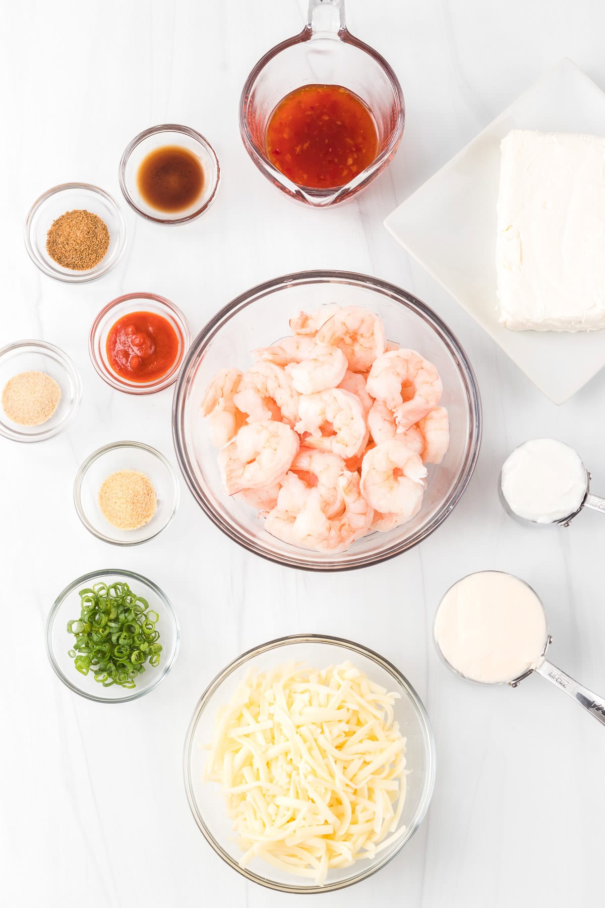 Ingredients for Easy Shrimp Dip