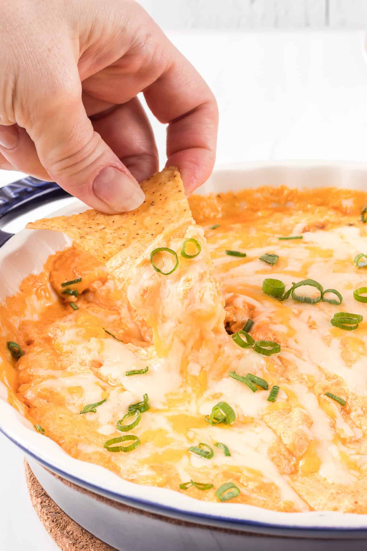 Cottage Cheese Buffalo Chicken Dip