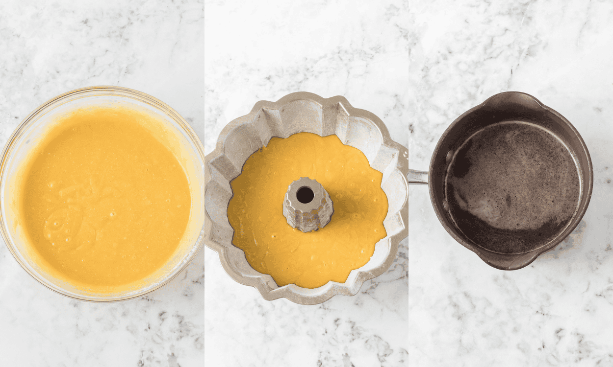 First set of process photos for Rum Soaked Cake.