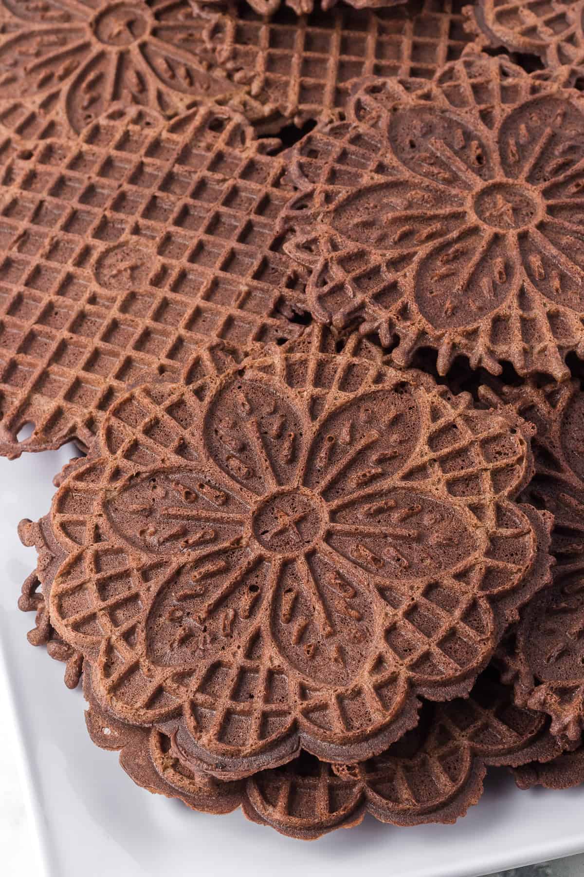 Chocolate Pizzelles