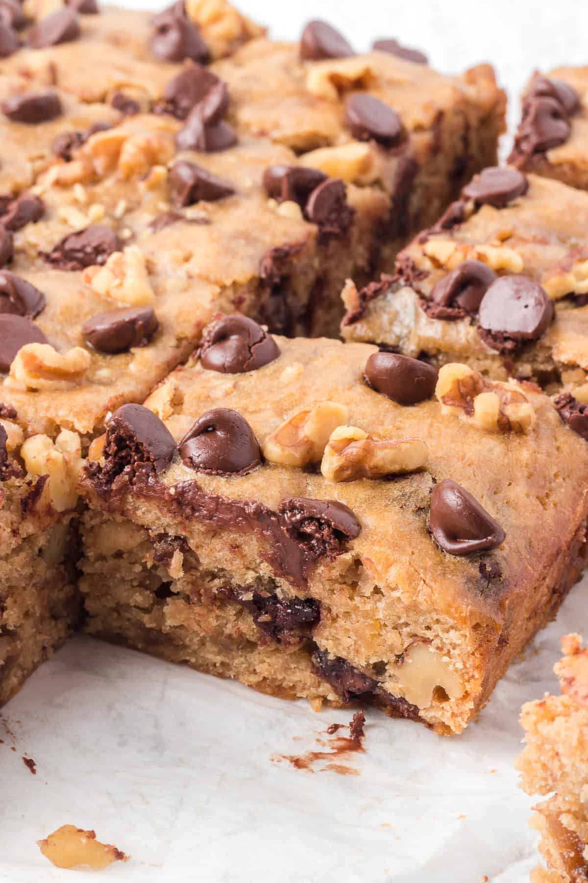Banana Blondies