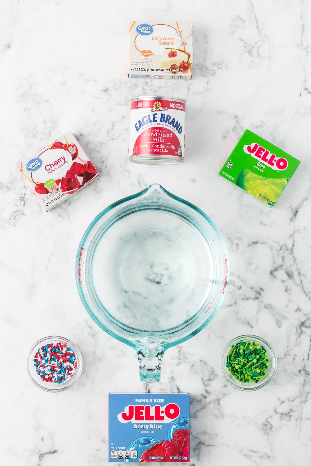Jell-O© Cups ingredients